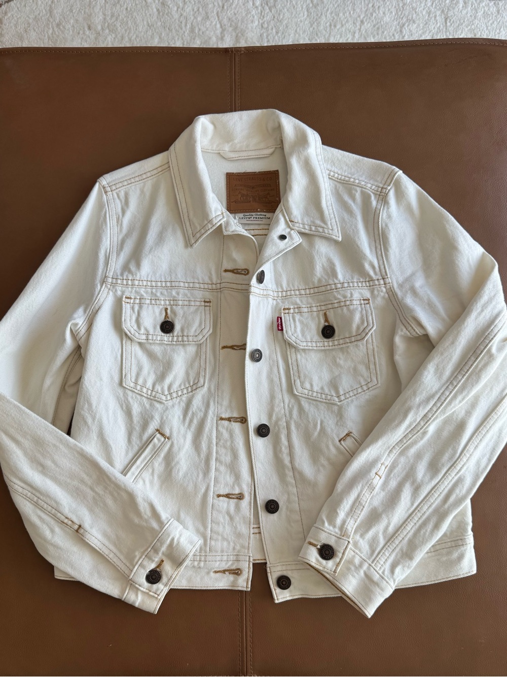 Levi's White Denim Jacket